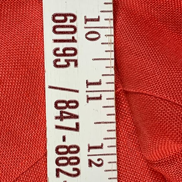 Talbots Pants Womens 6P Coral 100% Irish Linen Lined Side Zip Creased Front Corp - Picture 11 of 15